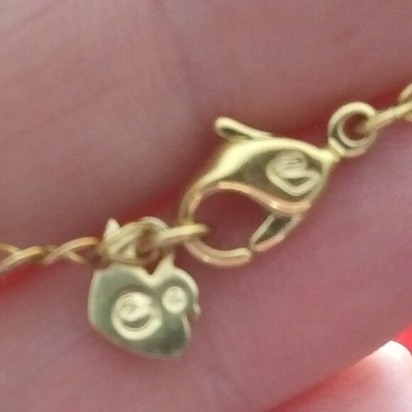 SWAROVSKI SWAN LOGO Pendant Necklace clear Crystal gold tone chain and setting - Picture 6 of 16